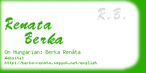 renata berka business card