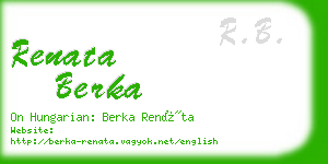 renata berka business card